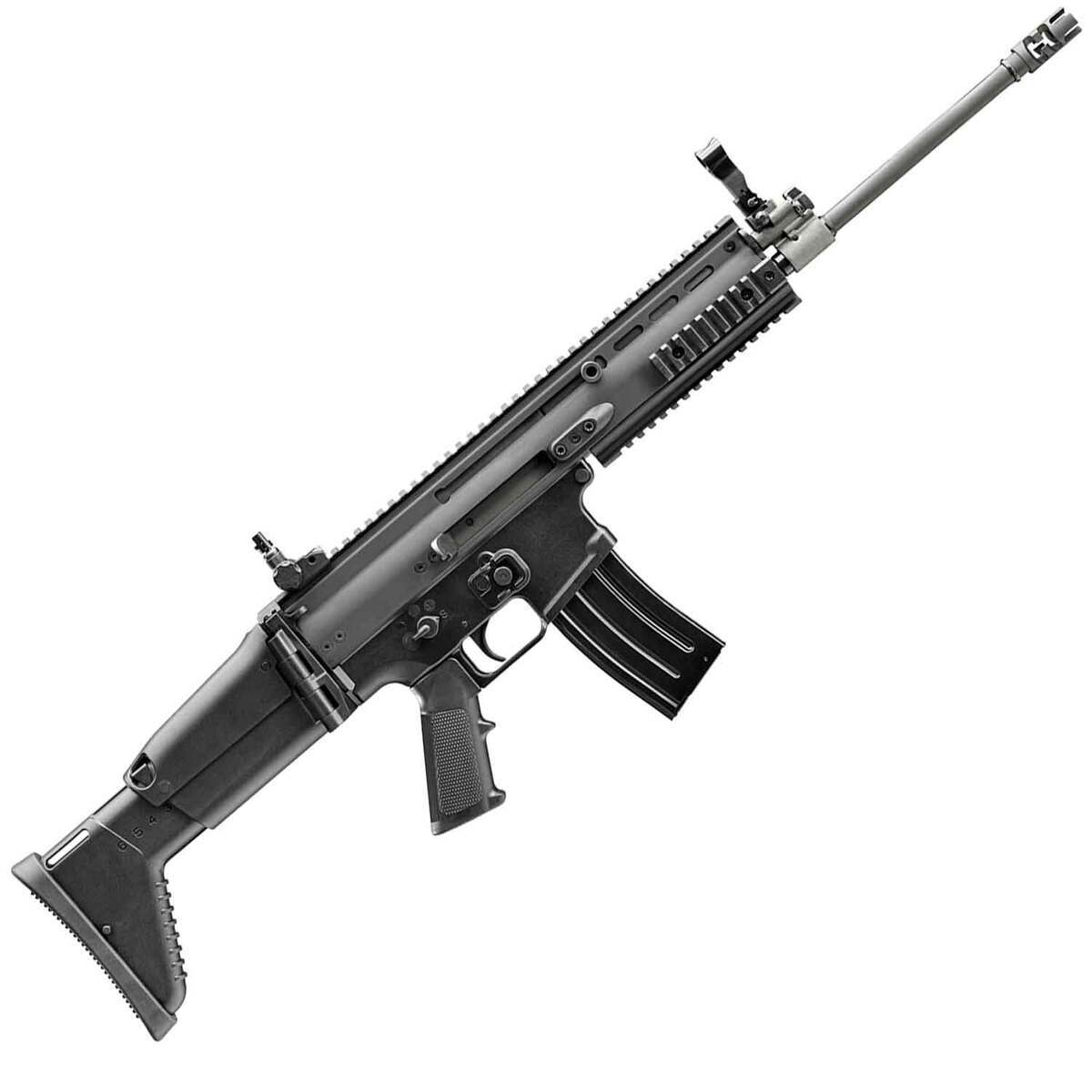 FN SCAR 5.56mm NATO 16.25in Black Anodized Semi Automatic Modern Sporting Rifle - 10+1 Rounds - Black FN SCAR 5.56mm NATO 16.25in Black Anodized Semi Automatic Modern Sporting Rifle - 10+1 Rounds - Black