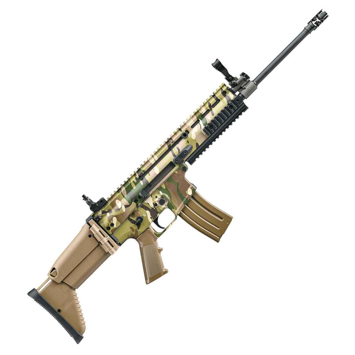 FN SCAR 5.56mm NATO 16.25in Flat Dark Earth Camo Semi Automatic Modern Sporting Rifle - Camo FN SCAR 5.56mm NATO 16.25in Flat Dark Earth Camo Semi Automatic Modern Sporting Rifle - Camo