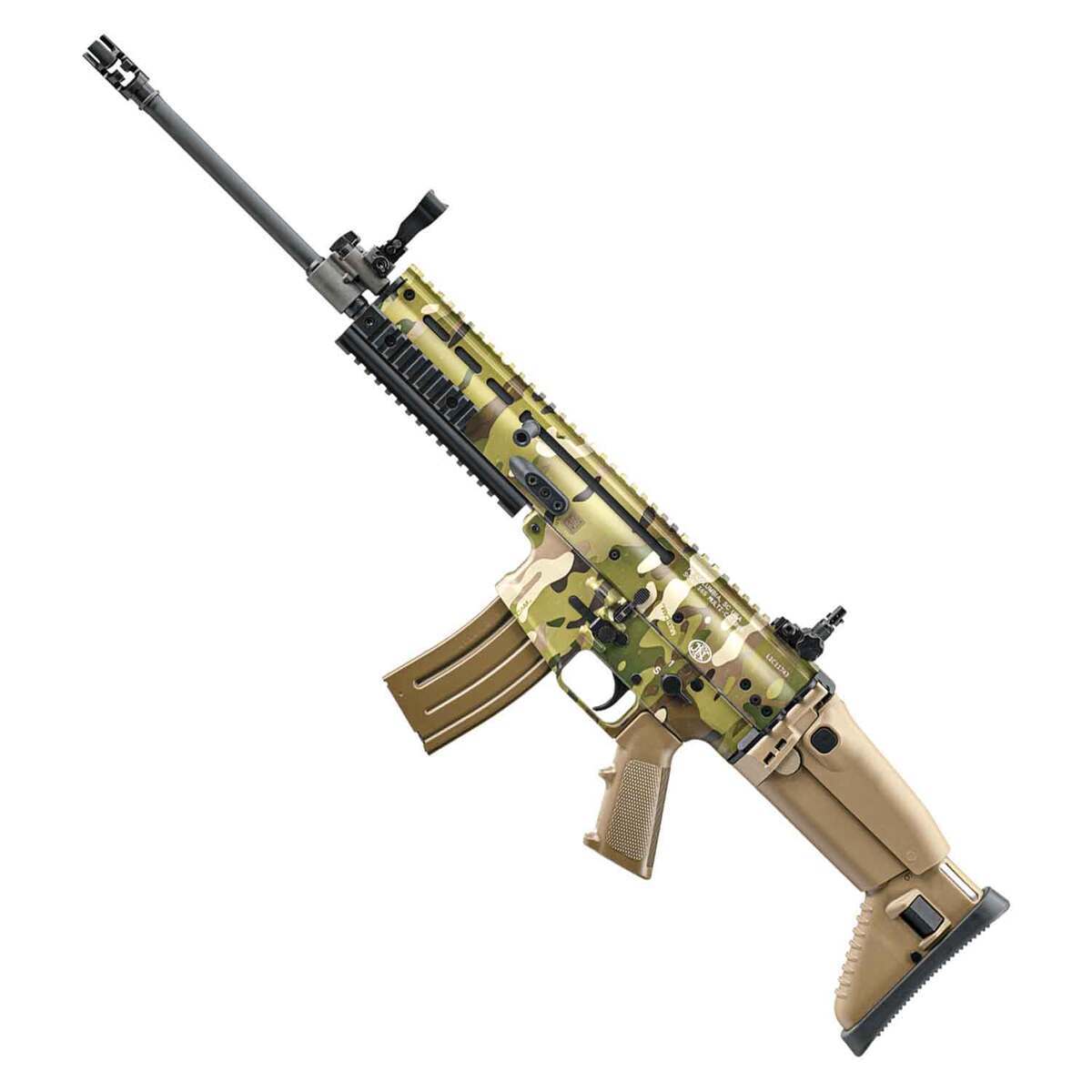 FN SCAR 5.56mm NATO 16.25in Flat Dark Earth Camo Semi Automatic Modern Sporting Rifle - Camo FN SCAR 5.56mm NATO 16.25in Flat Dark Earth Camo Semi Automatic Modern Sporting Rifle - Camo