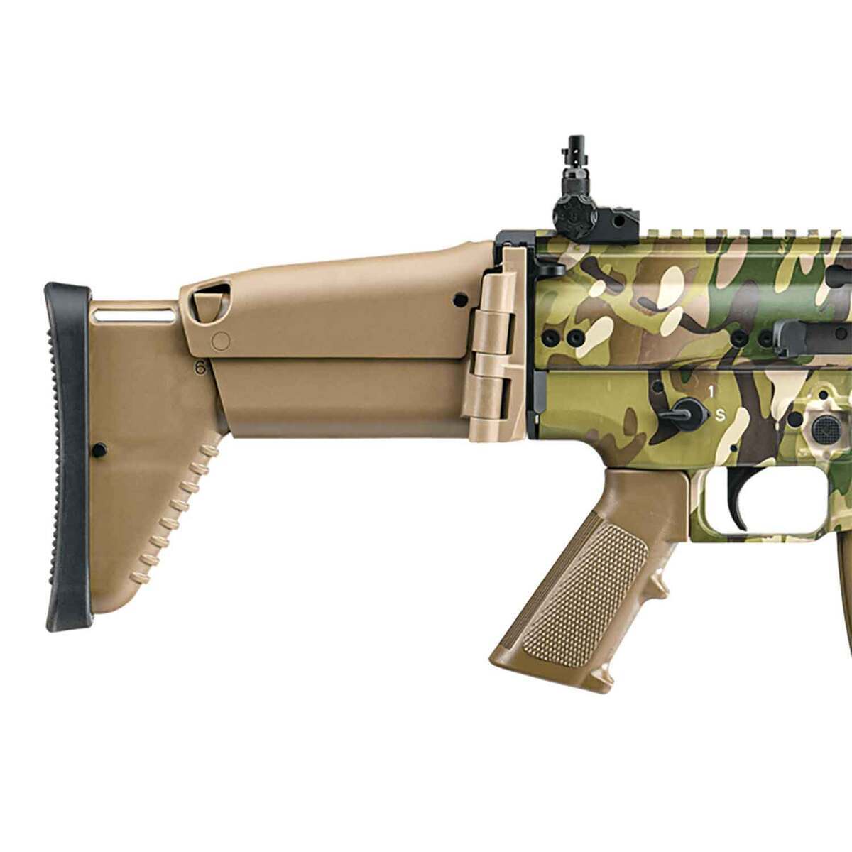 FN SCAR 5.56mm NATO 16.25in Flat Dark Earth Camo Semi Automatic Modern Sporting Rifle - Camo FN SCAR 5.56mm NATO 16.25in Flat Dark Earth Camo Semi Automatic Modern Sporting Rifle - Camo