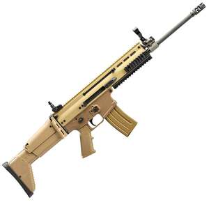 FN SCAR 5.56mm NATO 16.25in Flat Dark Earth Anodized Semi Automatic Modern Sporting Rifle - 10+1 Rounds