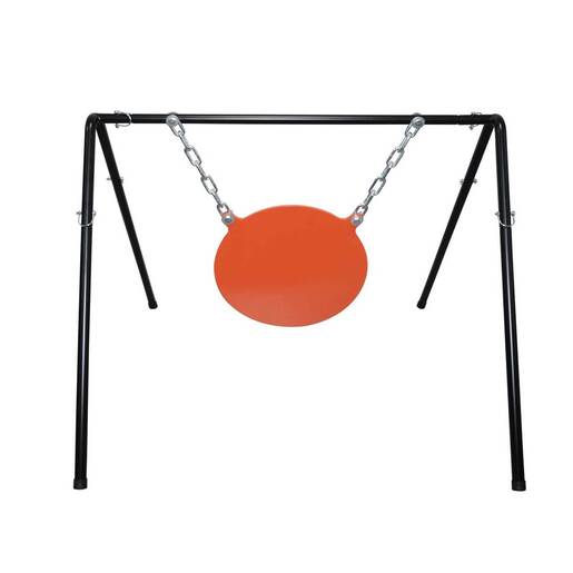 Focus On Tools AR500 Gong Target with Stand – 18in, Orange – Orange 18in