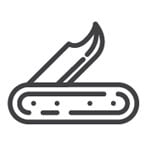 Folding knife icon