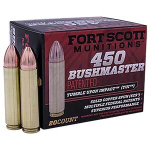 Fort Scott Munitions TUI 450 Bushmaster 250gr SCS Centerfire Rifle Ammo - 20 Rounds Fort Scott Munitions TUI 450 Bushmaster 250gr SCS Centerfire Rifle Ammo - 20 Rounds