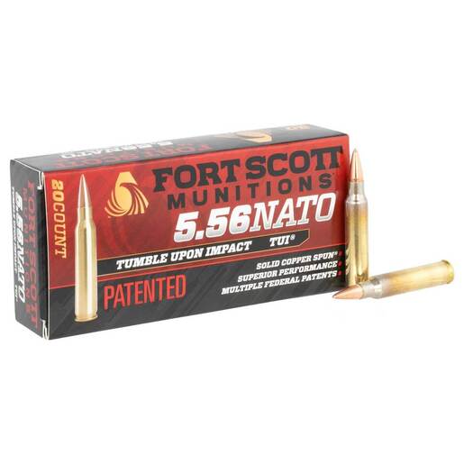 Fort Scott Munitions TUI 5.56mm NATO 55gr SCS Centerfire Rifle Ammo Ammo - 20 Rounds 20 Rounds Ammo