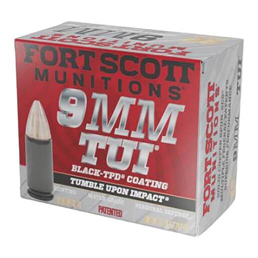 Fort Scott Munitions TUI 9mm Luger 115gr SCS Centerfire Handgun Ammo Ammo - 20 Rounds 20 Rounds Ammo