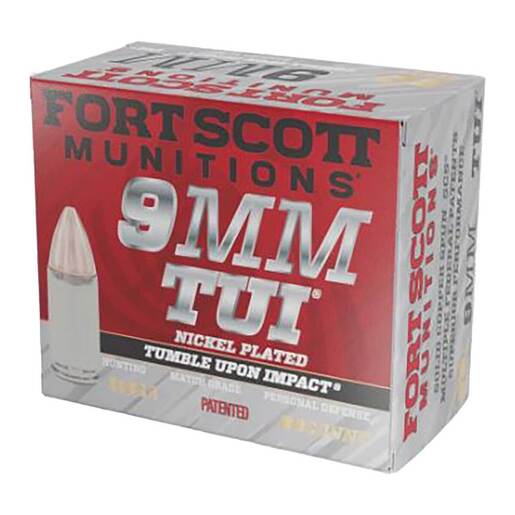 Fort Scott Munitions TUI 9mm Luger 115gr SCS Centerfire Handgun Ammo Ammo - 20 Rounds 20 Rounds Ammo