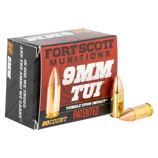 Fort Scott Munitions TUI 9mm Luger 80gr SCS Centerfire Handgun Ammo Ammo - 20 Rounds 20 Rounds Ammo