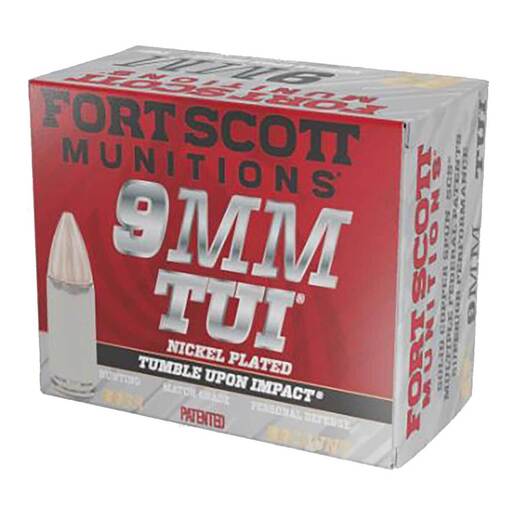 Fort Scott Munitions TUI 9mm Luger 80gr SCS Centerfire Handgun Ammo Ammo - 20 Rounds 20 Rounds Ammo