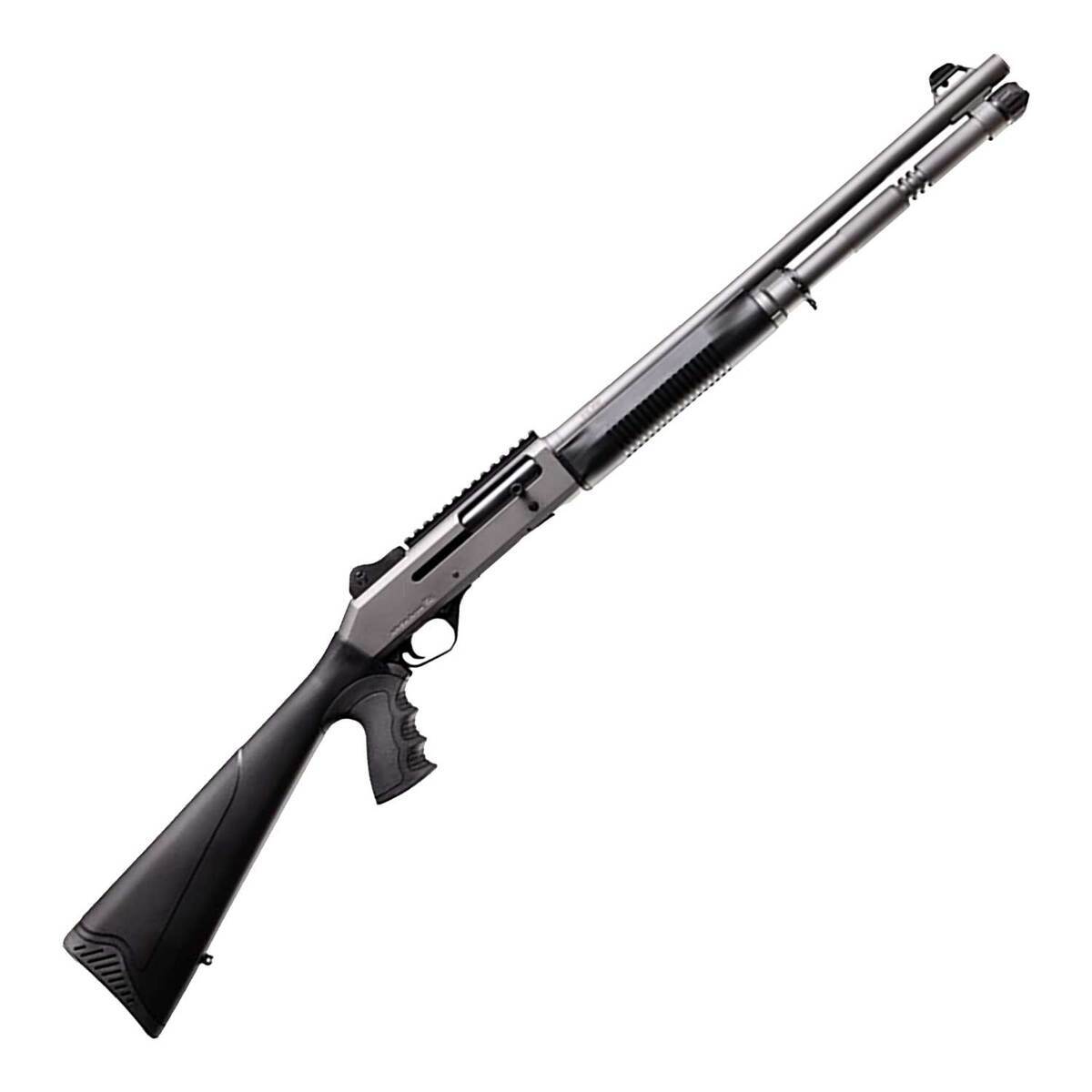 Four Peaks Aska Arms S4 Tungsten Cerakote 12 Gauge 3in Semi Automatic Shotgun - 18.5in - Gray Four Peaks Aska Arms S4 Tungsten Cerakote 12 Gauge 3in Semi Automatic Shotgun - 18.5in - Gray