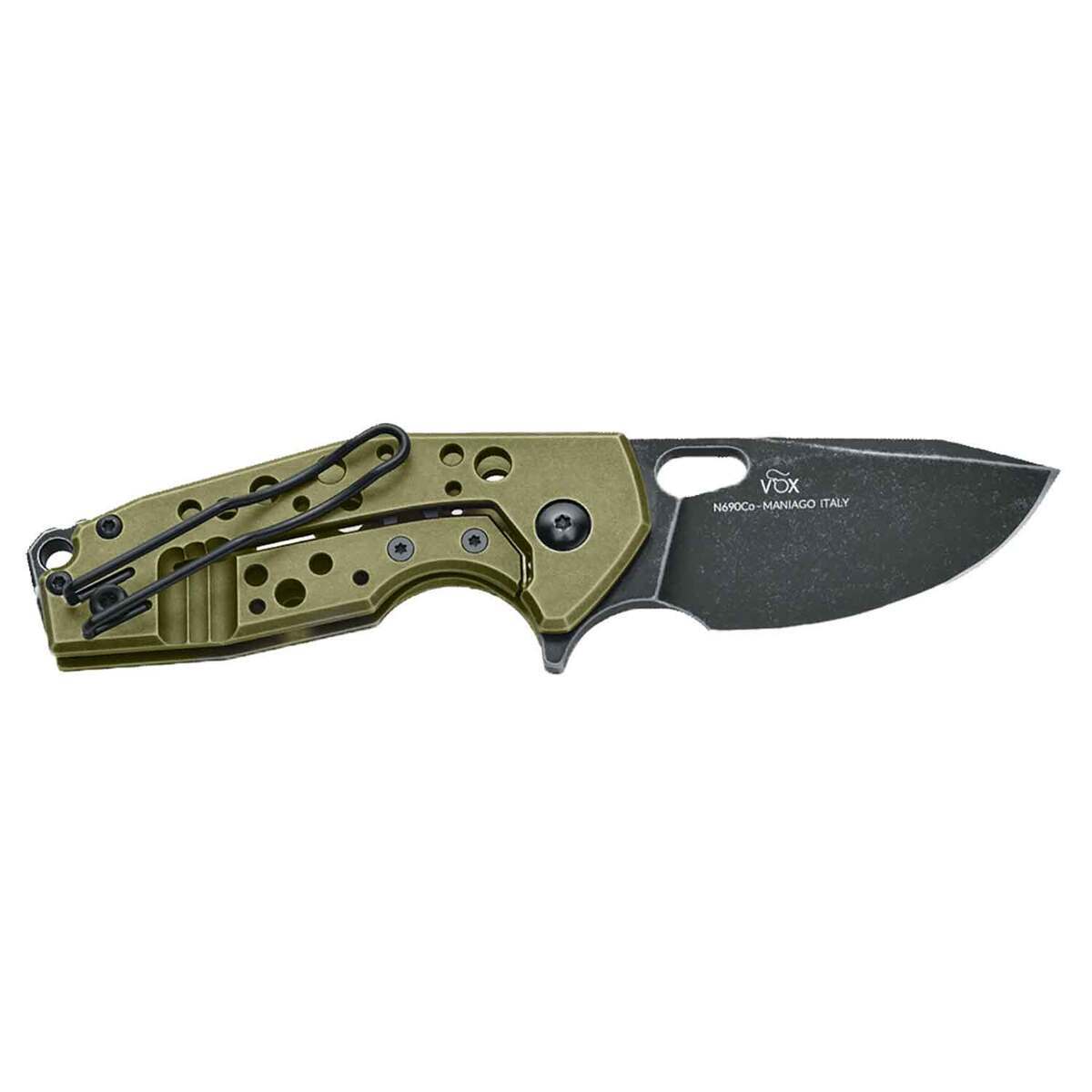 Fox Suru 2.36 inch Folding Knife - Aluminum Green Fox Suru 2.36 inch Folding Knife - Aluminum Green