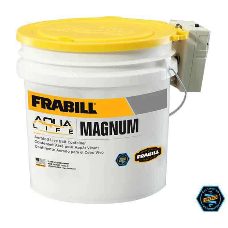 Frabill Magnum Bucket 4.25 Gallon w/ Aerator Frabill Magnum Bucket 4.25 Gallon w/ Aerator