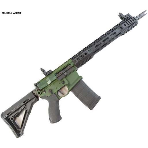 Franklin Armory M4-SBR-L 5.56mm NATO 16in OD Green Anodized Semi Automatic Modern Sporting Rifle - 30+1 Rounds - Green - Franklin Armory