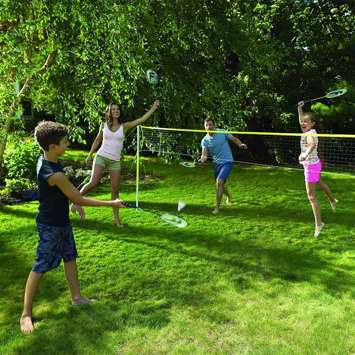 Franklin Sports Family Badminton - Yellow 20ft x 5ft Franklin Sports Family Badminton - Yellow 20ft x 5ft