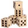 Franklin Sports Giant Dice - Brown 3.5in x 3.5in x 3.5in