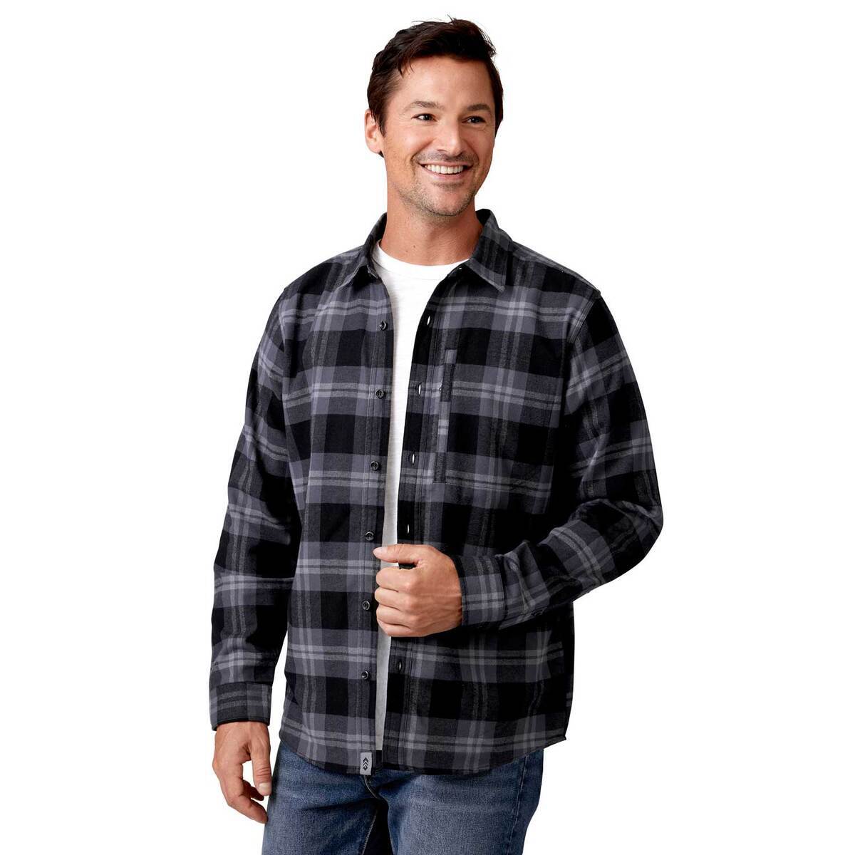 Free Country Men's Easywear Flannel Long Sleeve Casual Shirt Free Country Men's Easywear Flannel Long Sleeve Casual Shirt