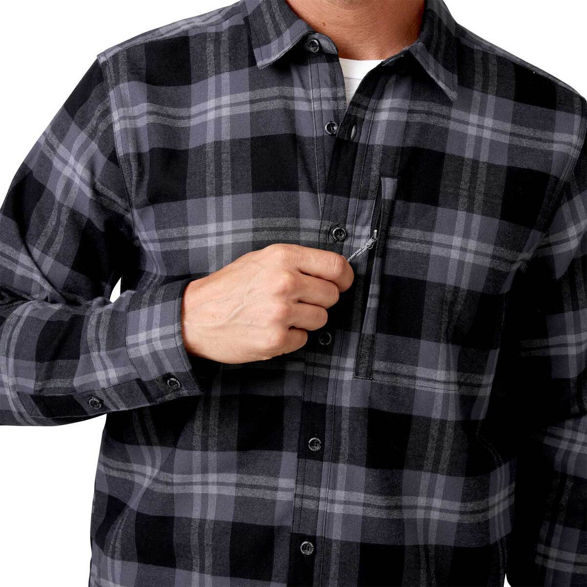 Free Country Men's Easywear Flannel Long Sleeve Casual Shirt Free Country Men's Easywear Flannel Long Sleeve Casual Shirt