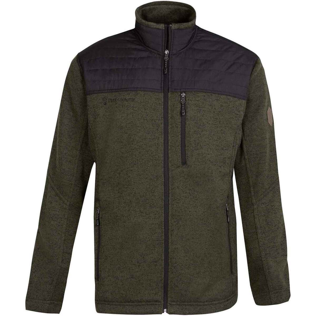 Free Country Men's Frore Sweater Knit Fleece Jacket Free Country Men's Frore Sweater Knit Fleece Jacket