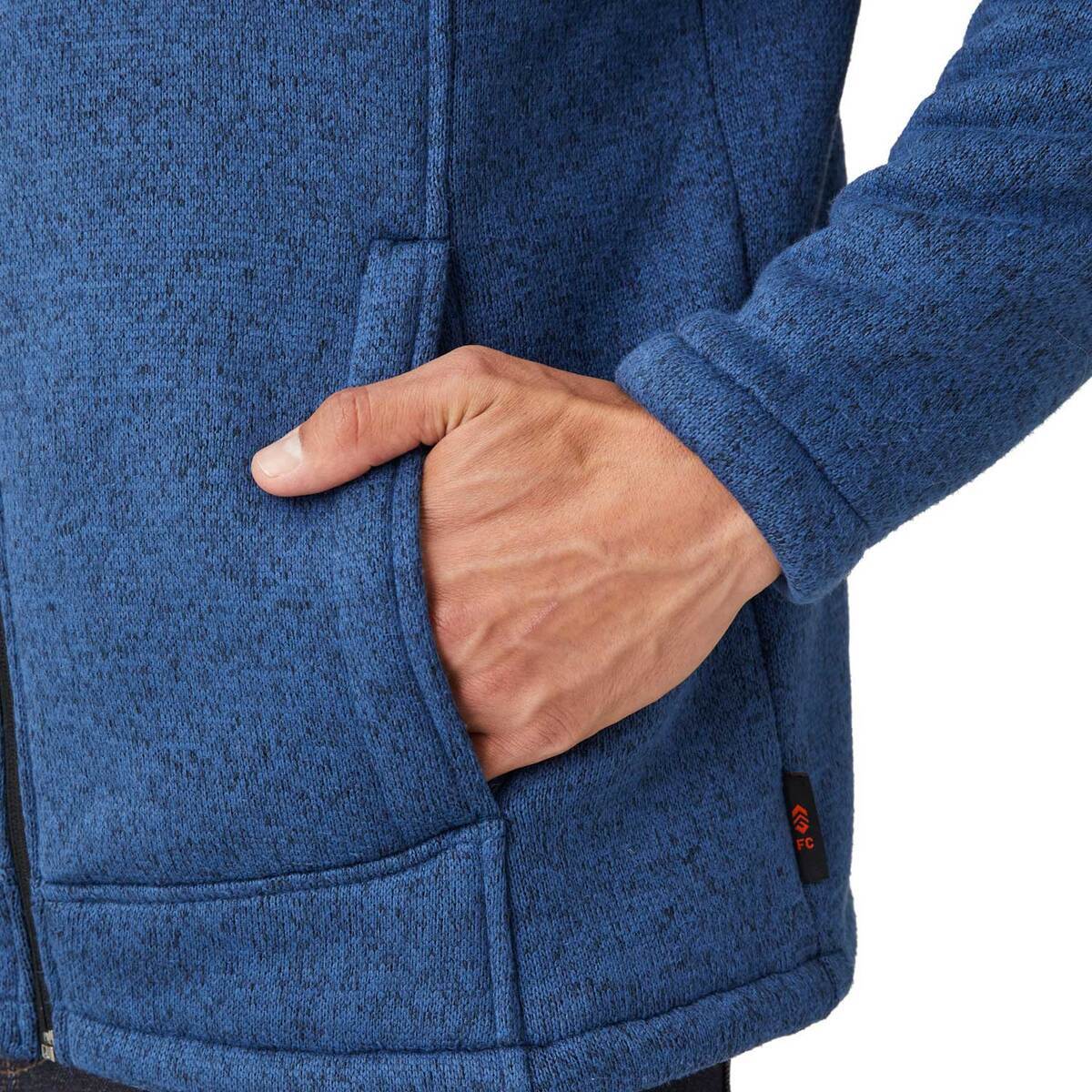 Free Country Men's Osprey Sweater Knit Fleece Jacket Free Country Men's Osprey Sweater Knit Fleece Jacket
