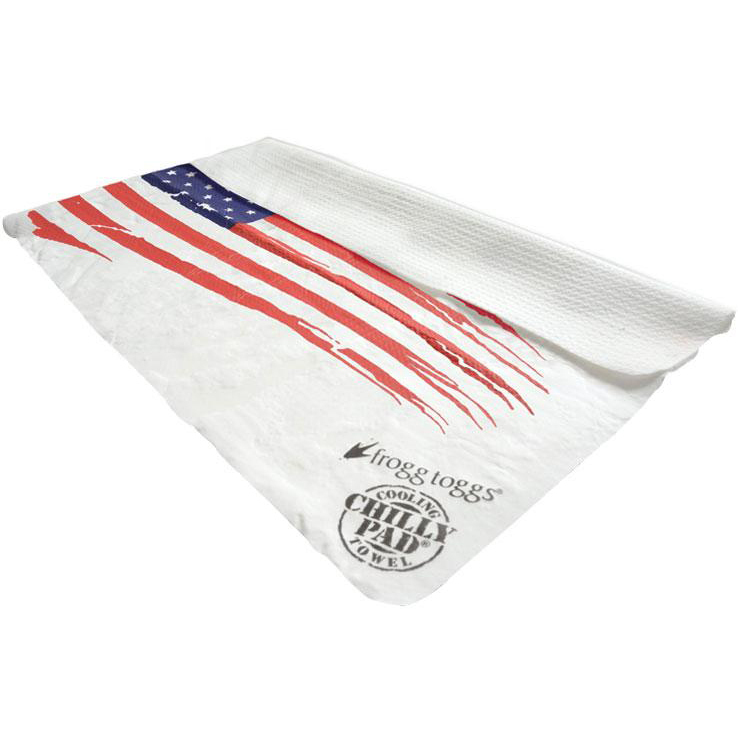 Frogg Toggs The Chilly Pad Hot Pattern Cooling Towel - American Flag One Size Fits Most Frogg Toggs The Chilly Pad Hot Pattern Cooling Towel - American Flag One Size Fits Most