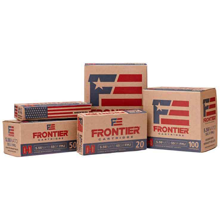 Hornady Frontier 5.56mm NATO 55gr FMJ Rifle Ammo - 150 Rounds Hornady Frontier 5.56mm NATO 55gr FMJ Rifle Ammo - 150 Rounds
