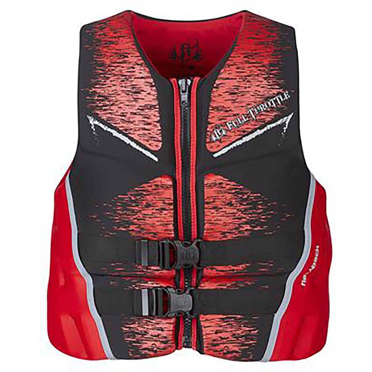 Full Throttle Men's Hinged Rapid-Dry Flex Back Vest - 3X Large - Red/Black 3XL Full Throttle Men's Hinged Rapid-Dry Flex Back Vest - 3X Large - Red/Black 3XL