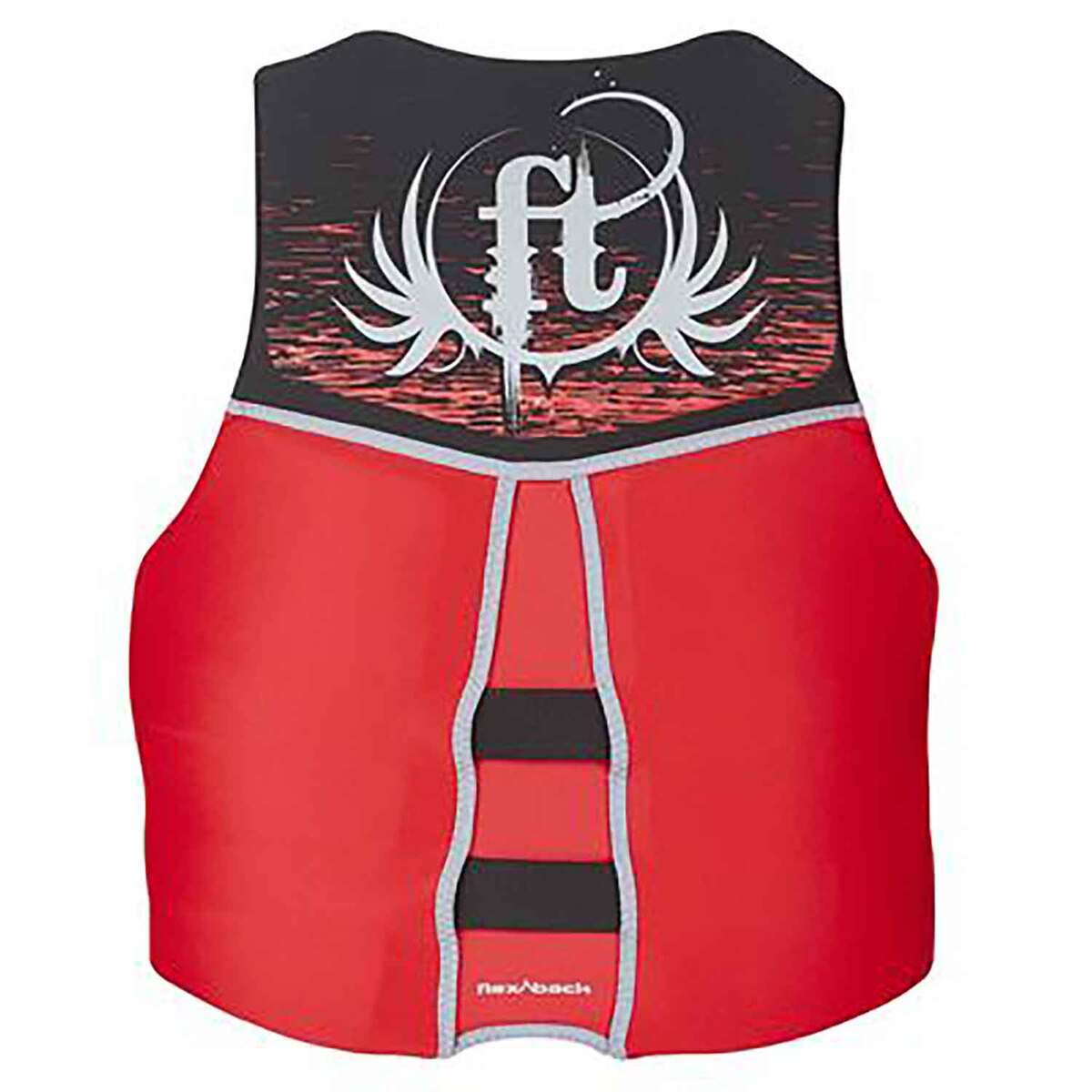 Full Throttle Men's Hinged Rapid-Dry Flex Back Vest - 3X Large - Red/Black 3XL Full Throttle Men's Hinged Rapid-Dry Flex Back Vest - 3X Large - Red/Black 3XL