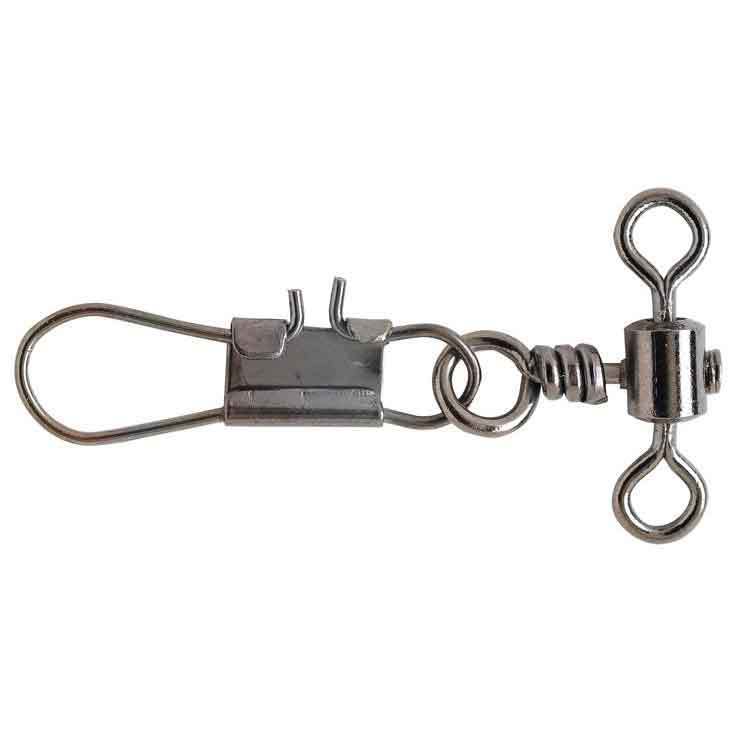 P-line Black Rolling Drop Swivel with Interlock Snap P-line Black Rolling Drop Swivel with Interlock Snap