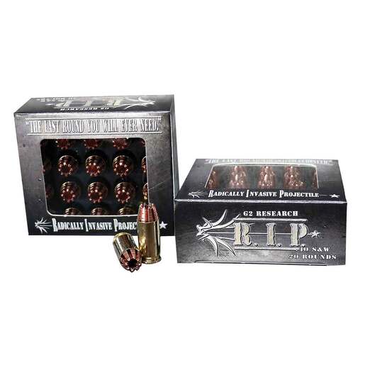 G2 Research R.I.P 40 S&W 115Gr FHP Handgun Ammo Ammo - 20 Rounds 20 Rounds Ammo