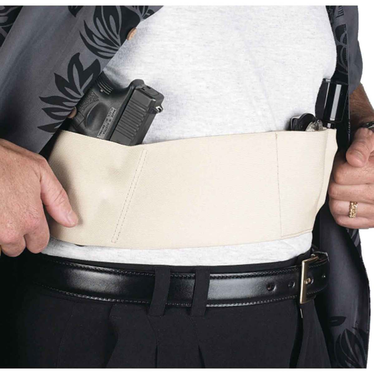 Galco Underwraps Belly Band 2.0 Medium Ambidextrous Holster - Khaki - Khaki Medium Galco Underwraps Belly Band 2.0 Medium Ambidextrous Holster - Khaki - Khaki Medium