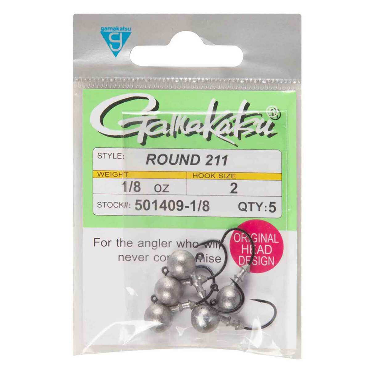 Gamakatsu 211 Short Shank Round Jig Head Gamakatsu 211 Short Shank Round Jig Head