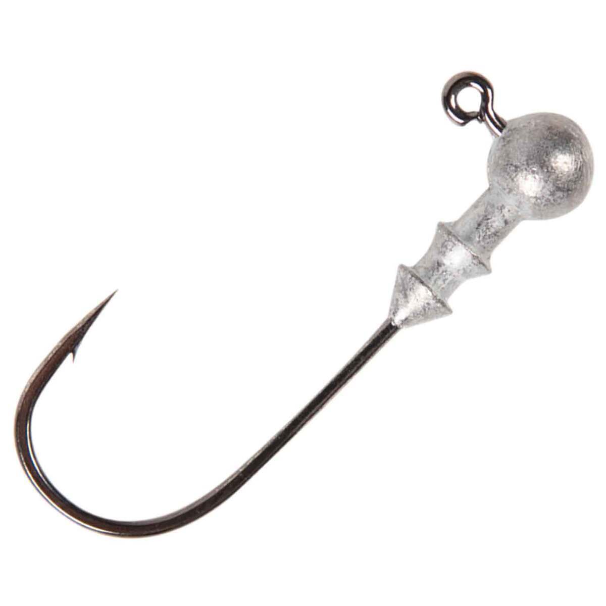 Gamakatsu Round 26 Jig Head Nickel Silver Black Hooks 1/8Oz-1/0 Pack