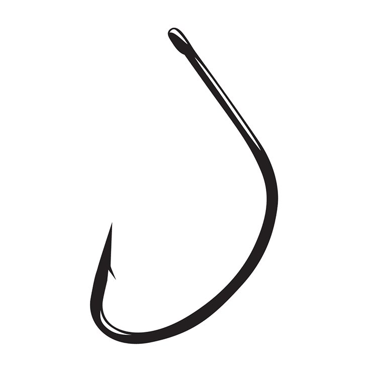 Gamakatsu Shiner Hook Straight Eye - NS Black 1/0 Gamakatsu Shiner Hook Straight Eye - NS Black 1/0