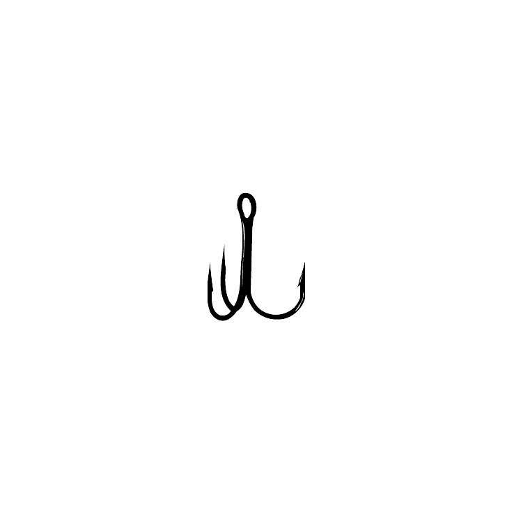 Gamakatsu Treble Hook Round Bend - Red 12 Gamakatsu Treble Hook Round Bend - Red 12