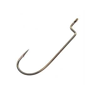 Gamakatsu Offset Shank O'Shaughnessy Bend Worm Hook - Bronze, 2/0, 6pk