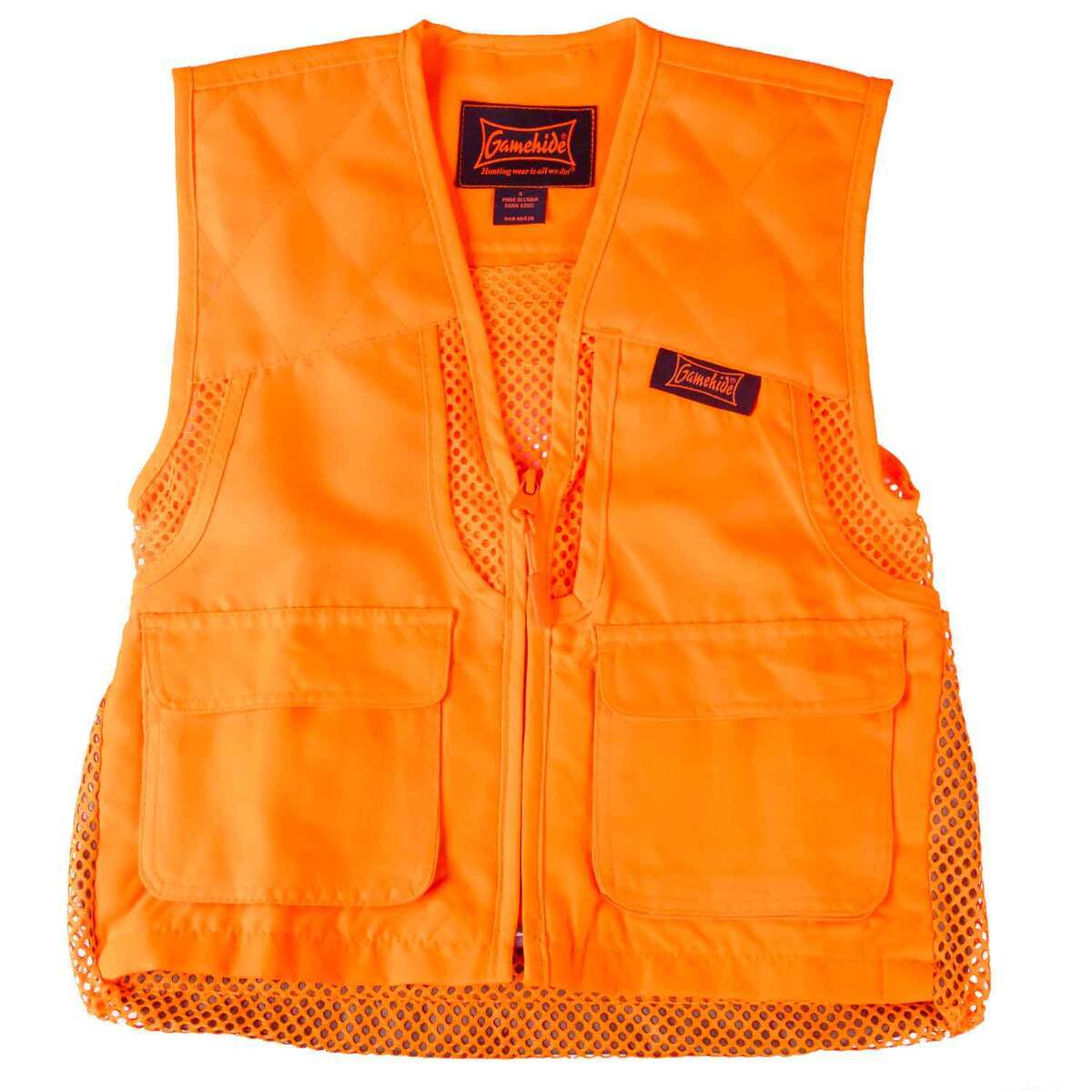 Gamehide Youth Quail Vest Blaze Orange M Blaze Orange M