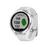 Garmin Approach S42 Golf GPS Watch - Polished Silver/White Band - Polished Silver