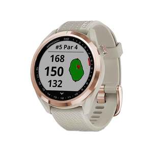 Garmin Approach S42 Golf GPS Watch - Rose Gold with Light Sand Band