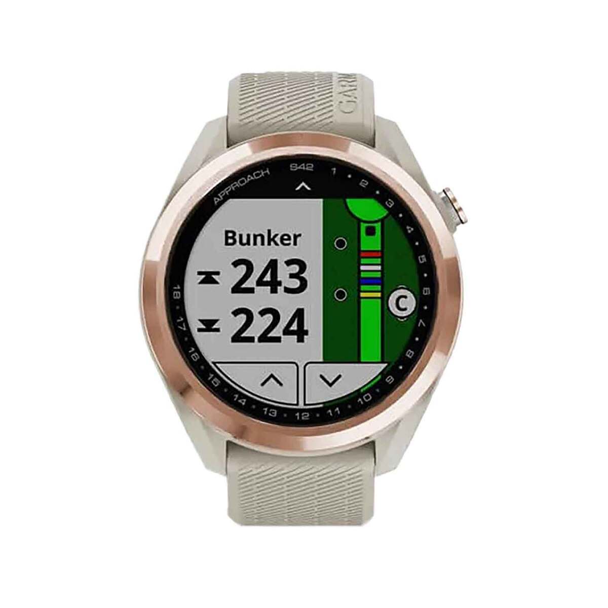 Garmin Approach S42 Golf GPS Watch - Rose Gold with Light Sand Band - Rose Gold Garmin Approach S42 Golf GPS Watch - Rose Gold with Light Sand Band - Rose Gold