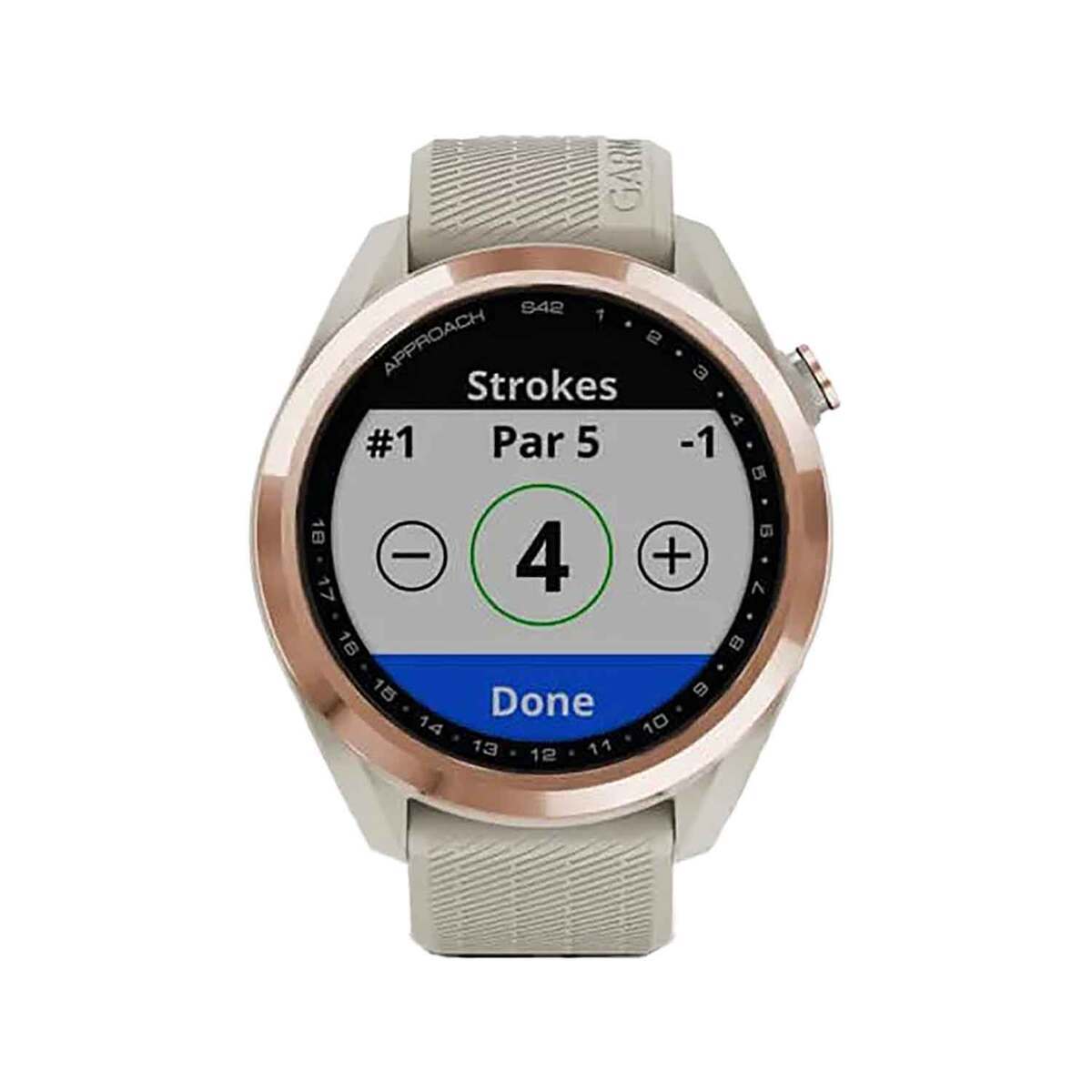 Garmin Approach S42 Golf GPS Watch - Rose Gold with Light Sand Band - Rose Gold Garmin Approach S42 Golf GPS Watch - Rose Gold with Light Sand Band - Rose Gold