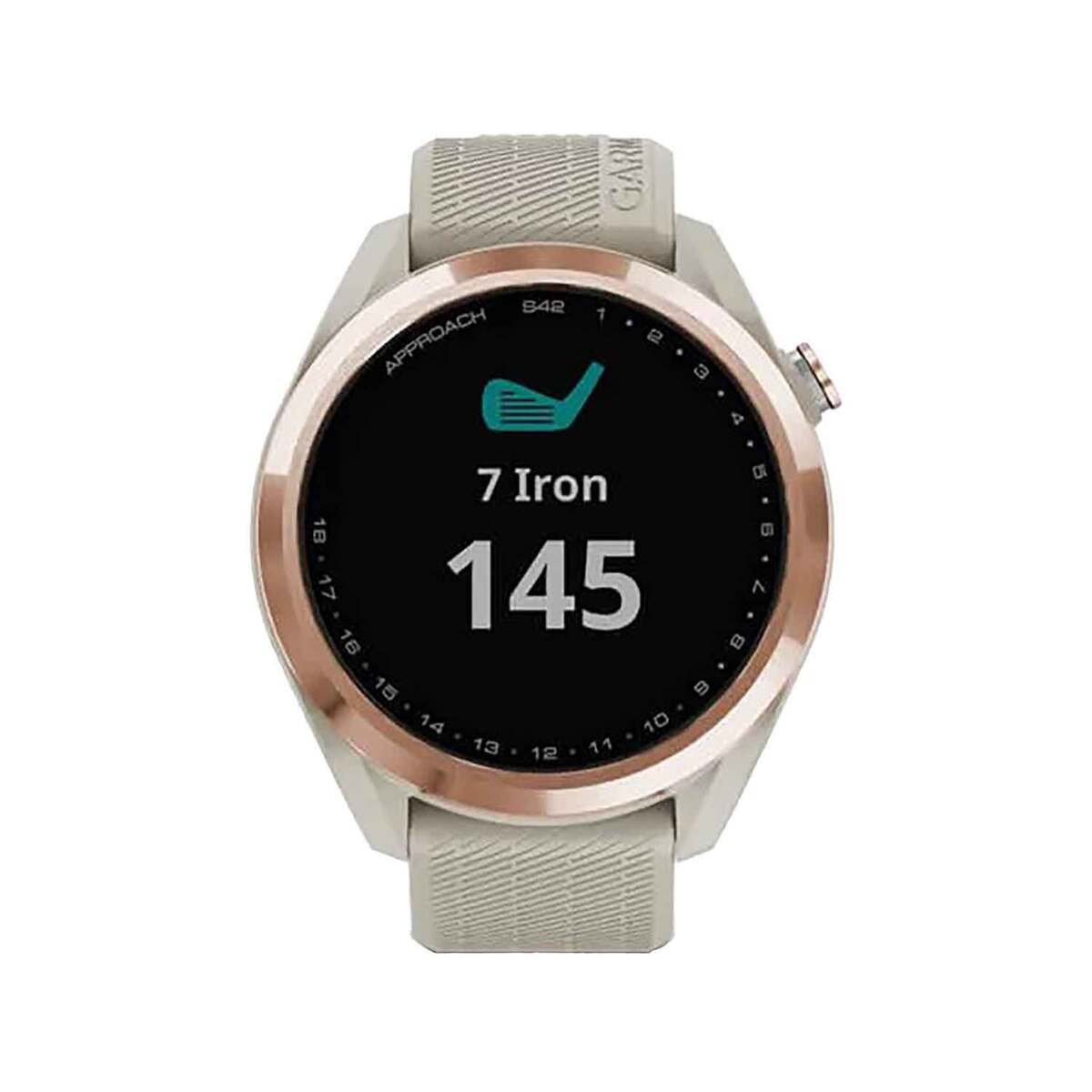 Garmin Approach S42 Golf GPS Watch - Rose Gold with Light Sand Band - Rose Gold Garmin Approach S42 Golf GPS Watch - Rose Gold with Light Sand Band - Rose Gold
