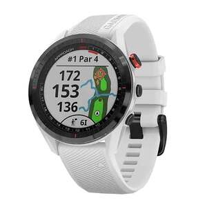 Garmin Approach S62 Golf GPS Watch - Black Ceramic Bezel with White Silicone Band