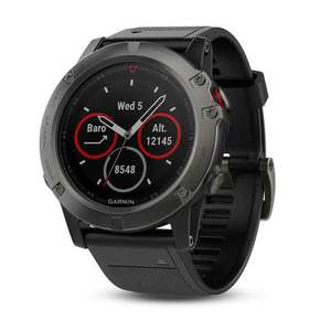 Garmin Fenix 5X Slate Gray Sapphire w/Black Band Multisport GPS Watch