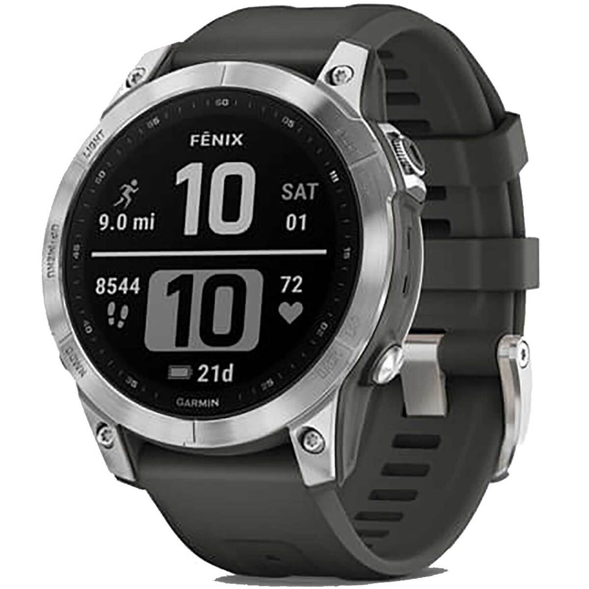 Garmin Fēnix 7 GPS Watch - Silver - Silver/Black Garmin Fēnix 7 GPS Watch - Silver - Silver/Black