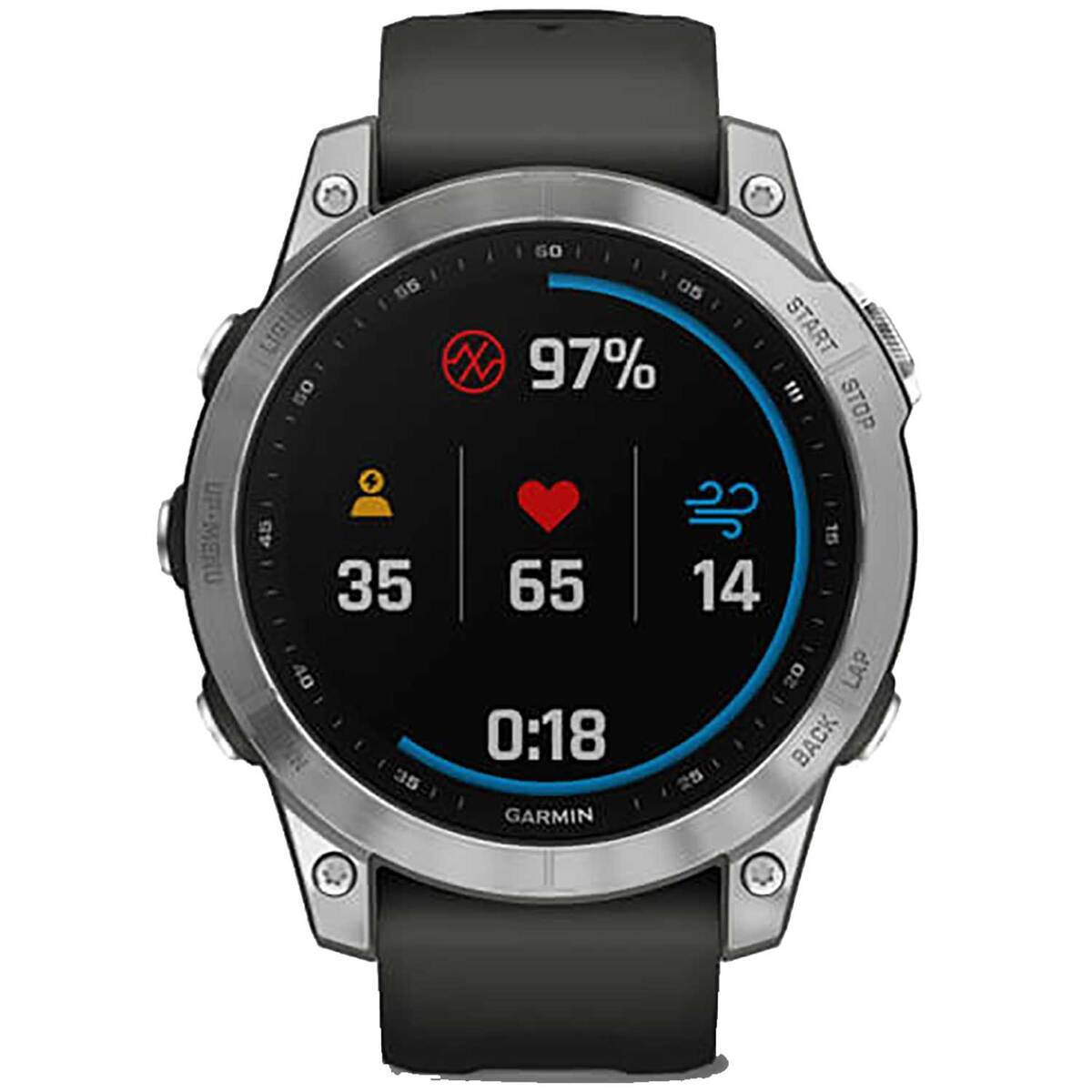 Garmin Fēnix 7 GPS Watch - Silver - Silver/Black Garmin Fēnix 7 GPS Watch - Silver - Silver/Black