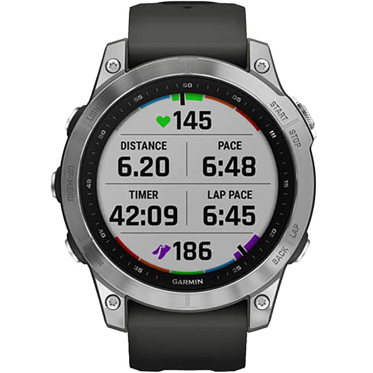 Garmin Fēnix 7 GPS Watch - Silver - Silver/Black Garmin Fēnix 7 GPS Watch - Silver - Silver/Black