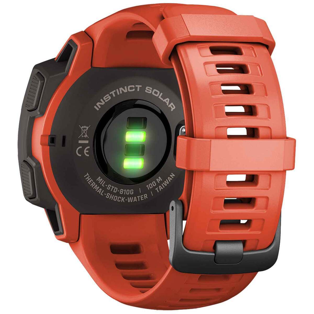 Garmin Instinct Solar GPS Watch - Flame Red - Flame Red Garmin Instinct Solar GPS Watch - Flame Red - Flame Red