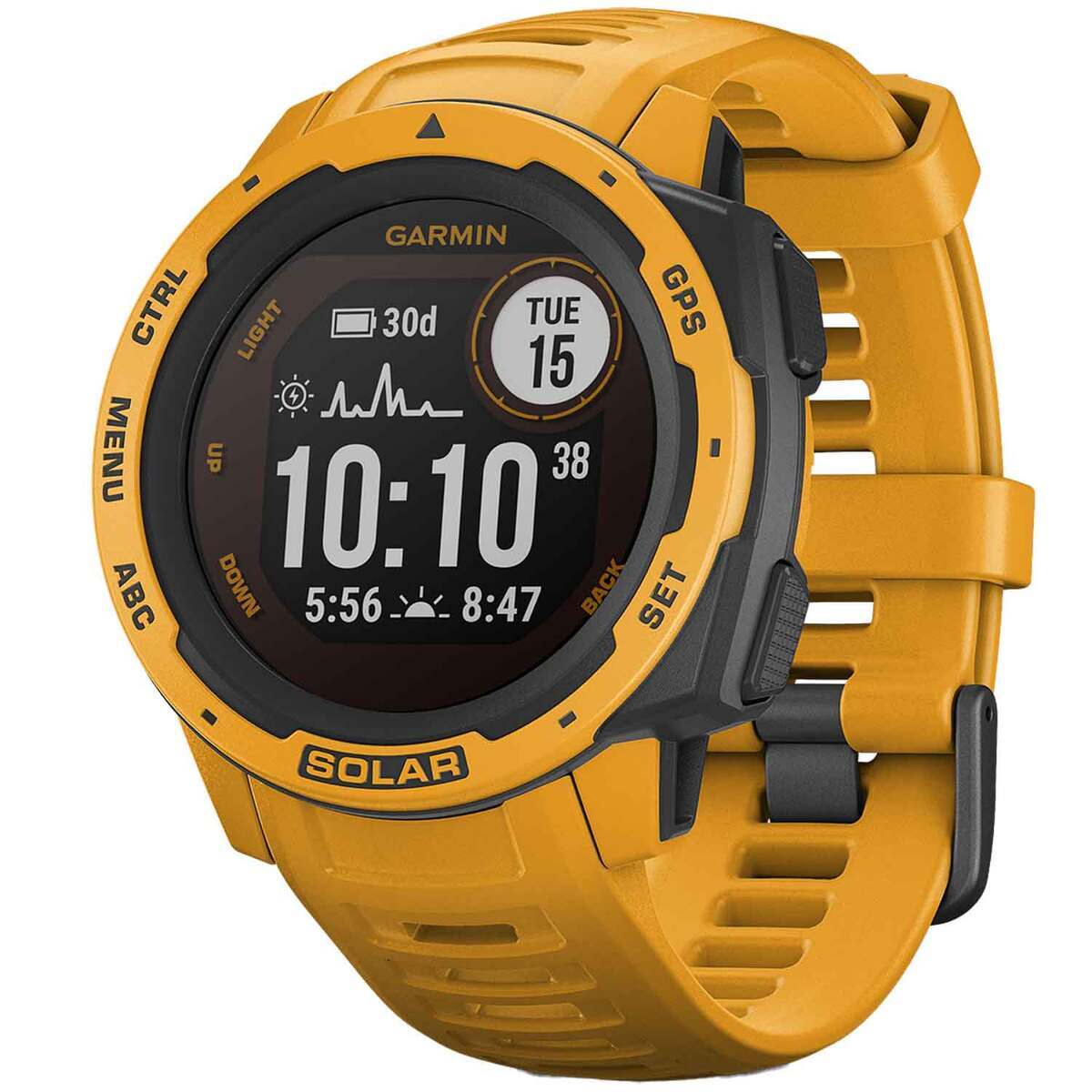 Garmin Instinct Solar GPS Watch - Sunburst - Sunburst Garmin Instinct Solar GPS Watch - Sunburst - Sunburst