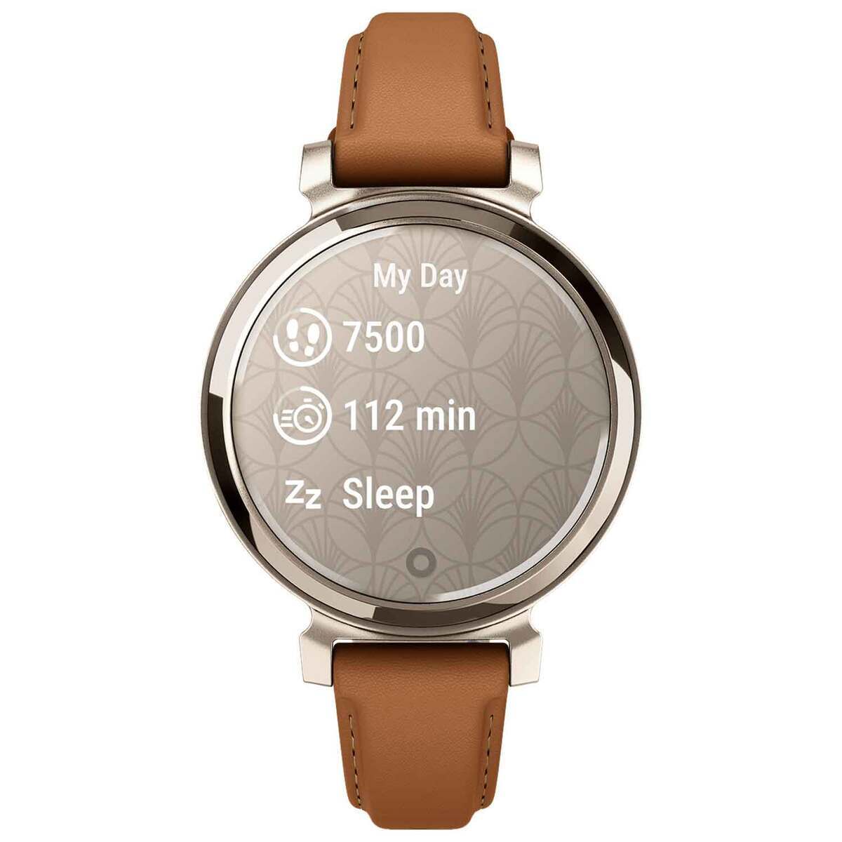 Garmin Lily 2 Classic GPS Watch - Cream Gold with Tan Leather Band - Cream Gold Garmin Lily 2 Classic GPS Watch - Cream Gold with Tan Leather Band - Cream Gold