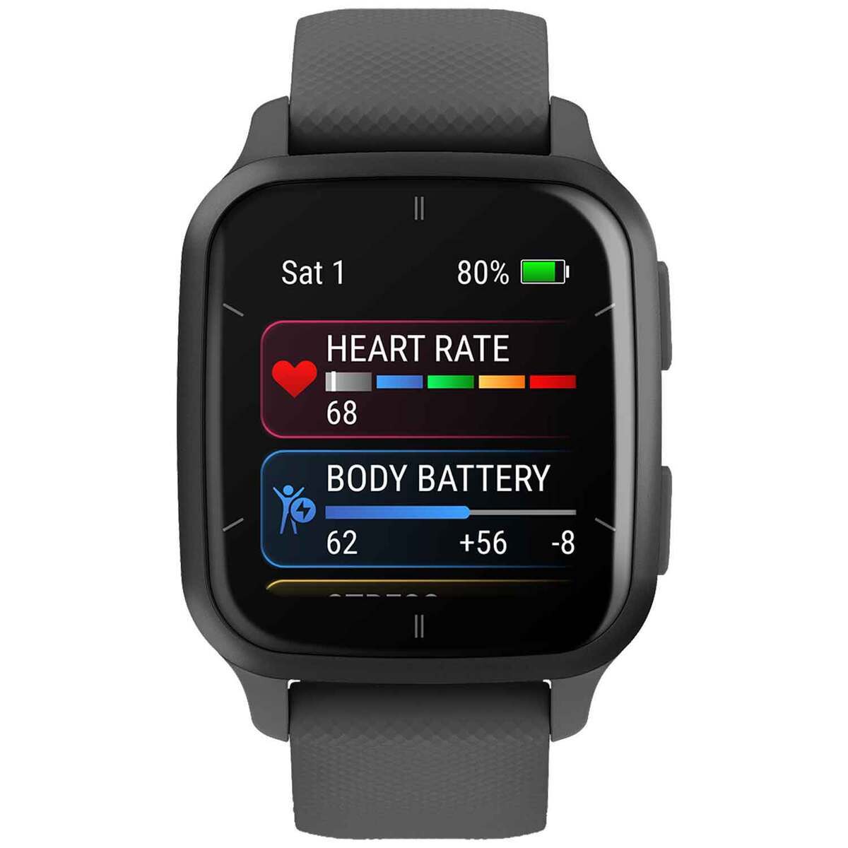 Garmin Venu Sq 2 GPS Watch - Slate Bezel with Shadow Gray Case - Slate Garmin Venu Sq 2 GPS Watch - Slate Bezel with Shadow Gray Case - Slate